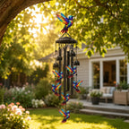 50%OFF 🔥Exquisite Hummingbird Wind Chimes Outdoor Garden Decor Hanging Ornament
