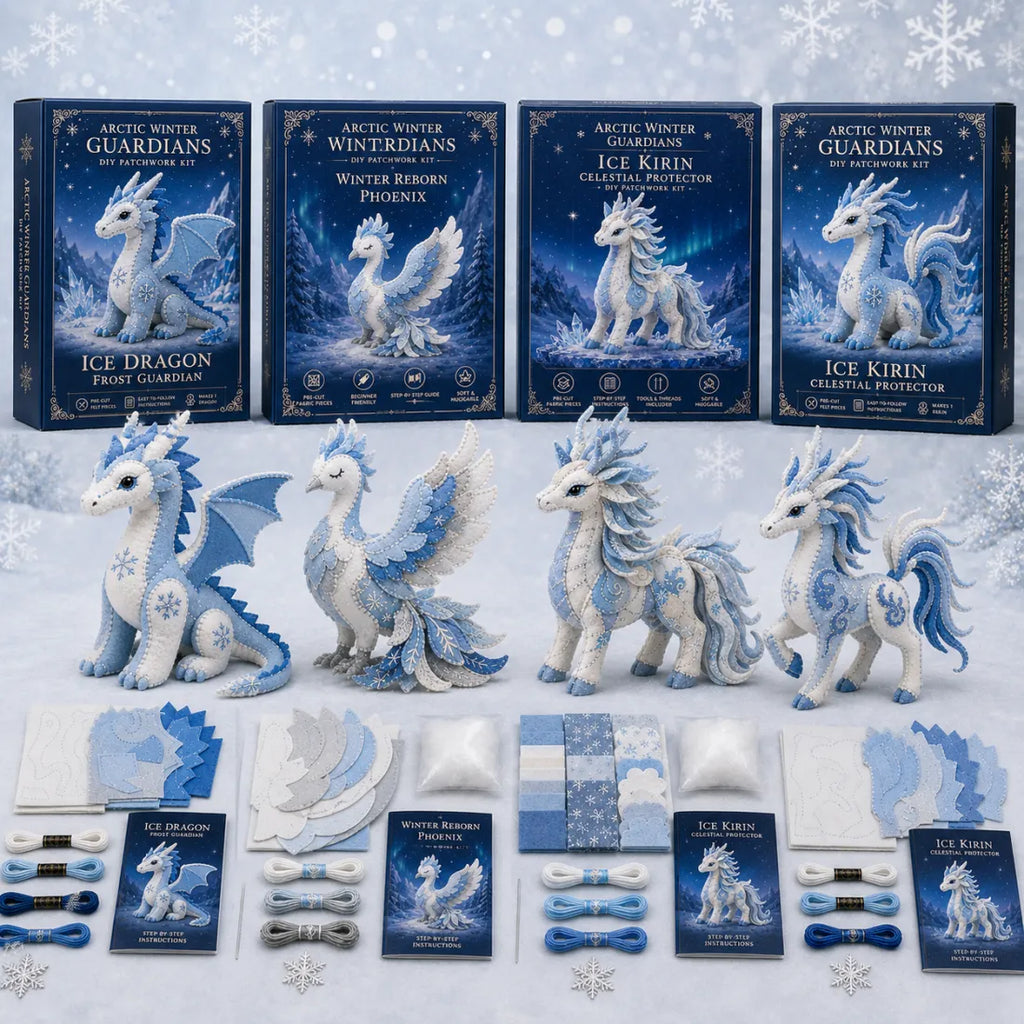 50%OFF 🔥Magical Ice Dragon Crafting Box - The Perfect Relaxing DIY Gift for Fantasy Lovers