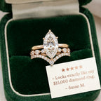 The Timeless Elegance: Pear Cut Moissanite Crown Ring Set--Last Day Sale-90% OFF🔥