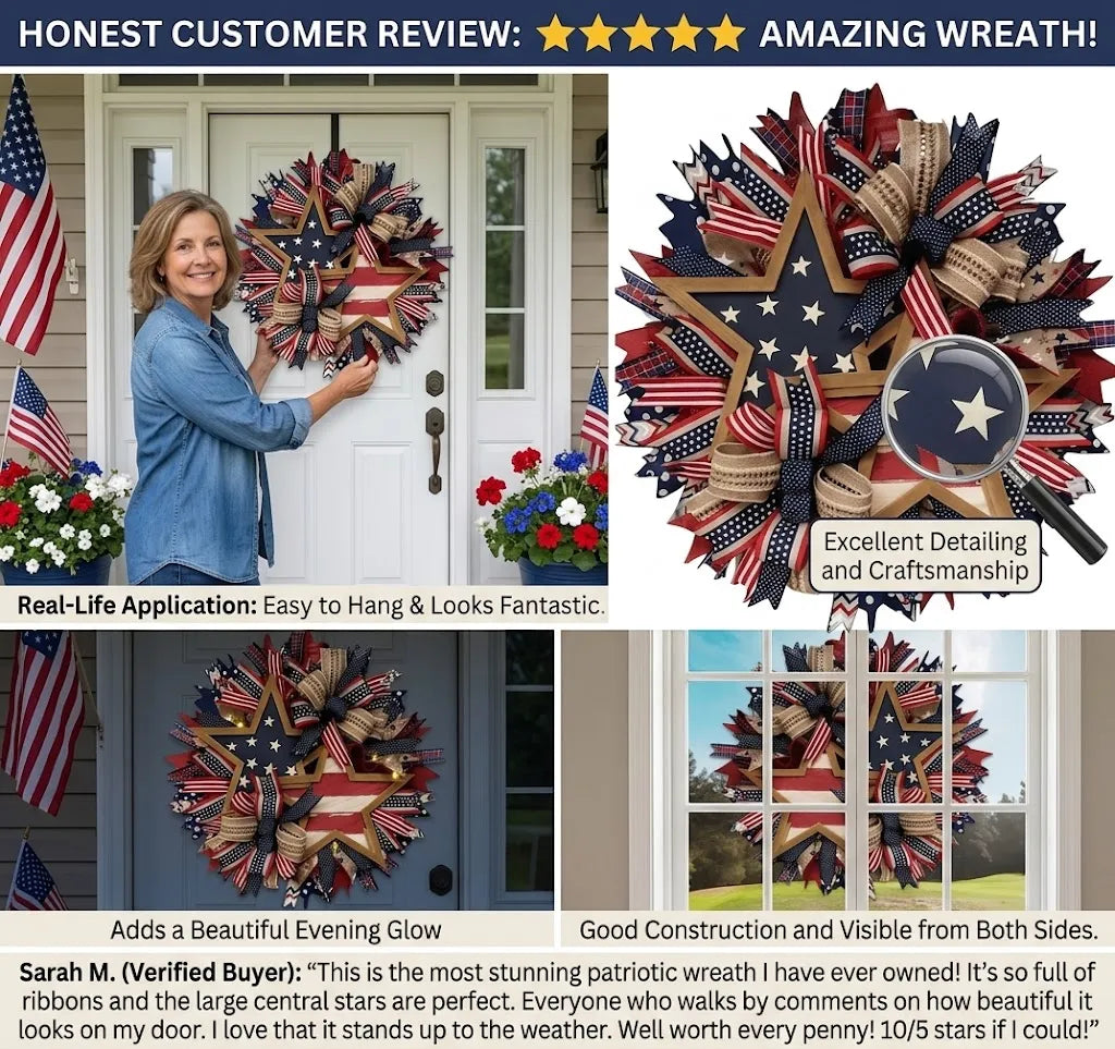 50%OFF 🔥🇺🇸Sentinels of Honor: 250th Anniversary Hand-Tied Wreath