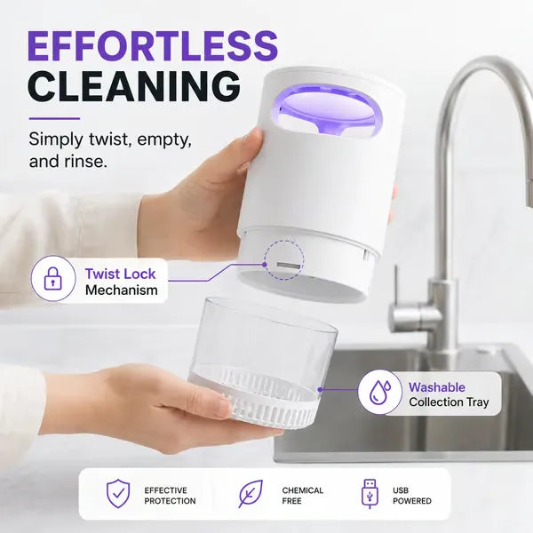 50%OFF 🔥🦟 UV Mosquito Killer Lamp – quiet, USB, chemical-free. 50K+ sold! 🔇🌙