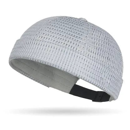 50% OFF🔥Men’s Breathable Brimless Docker Hat – Lightweight Mesh Skull Cap for Summer Outdoor Wear