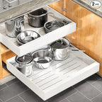 50%OFF 🔥Premium Expandable Pull-Out Cabinet Organizer — Strong, Spacious & Installation-Free