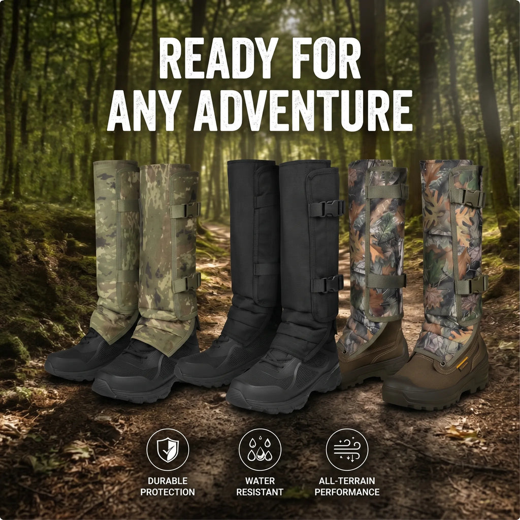 50%OFF 🔥Heavy Duty Waterproof Leg Gaiters for Hiking & Hunting, All-Terrain Tear-Resistant Protective Boot Covers