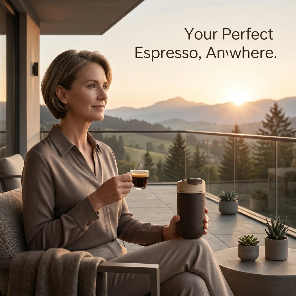 Upgrade Your Morning: Rich, Crema-Topped Espresso in Just 3 Minutes.