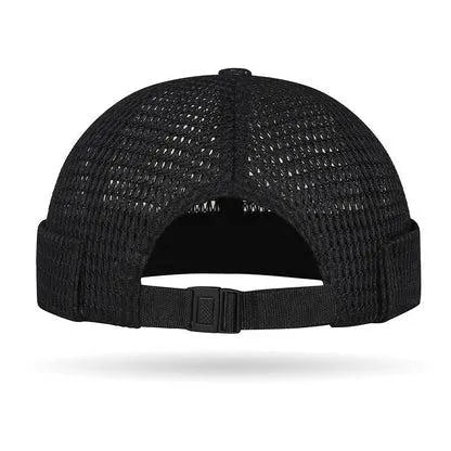 🔥Men’s Breathable Brimless Docker Hat – Lightweight Mesh Skull Cap for Summer Outdoor Wear