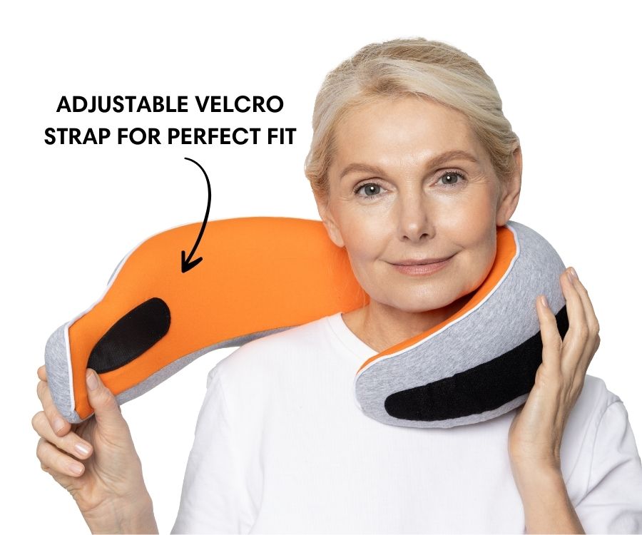 50%OFF 🔥The Ultimate Ergonomic Travel Pillow for Neck Pain Relief – Adjustable Wrap-Around Design