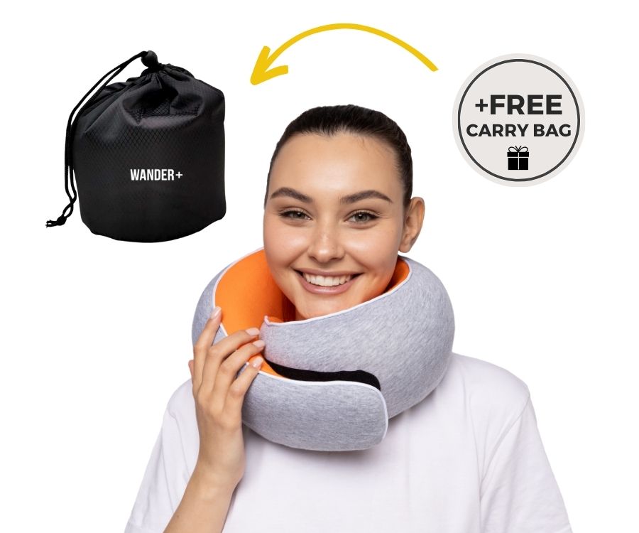 50%OFF 🔥The Ultimate Ergonomic Travel Pillow for Neck Pain Relief – Adjustable Wrap-Around Design