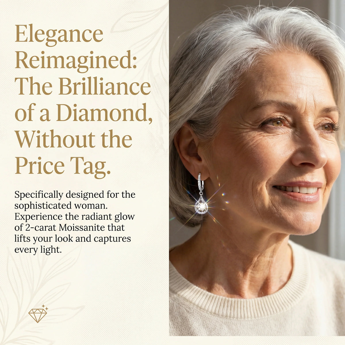 🔥🔥 90% OFF TODAY: 1-Carat "Dancing" Moissanite Earrings – The Pure S925 Comfort & Sparkle You Deserve 💖