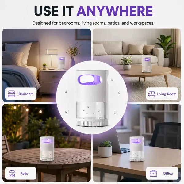 50%OFF 🔥🦟 UV Mosquito Killer Lamp – quiet, USB, chemical-free. 50K+ sold! 🔇🌙