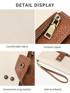 🔥Last Day 49% OFF-Women's long wallet, stylish clutch, elegant solid color blocking wallet