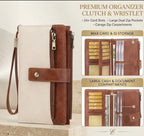🔥Last Day 50% OFF-Women's long wallet, stylish clutch, elegant solid color blocking wallet
