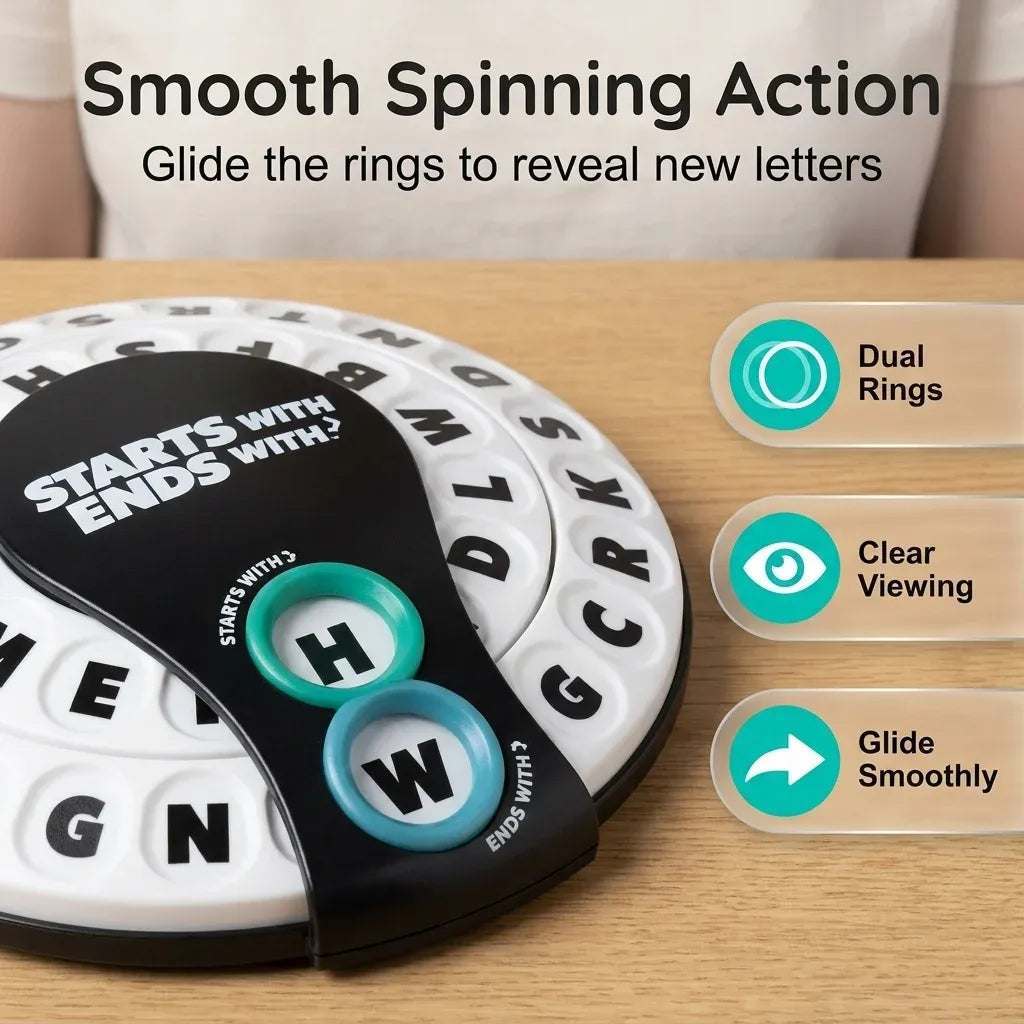 50%OFF 🔥Ultimate Family Night Word Game, Fast-Paced Spin and Guess Educational Board Game, Screen-Free Fun for Kids and Adults