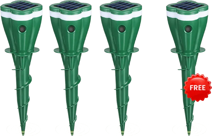 Solar Ultrasonic Outdoor Animal Repellent