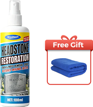 ⏰ 🎁 Headstone Cleaning & Restoration Spray – Remove Stains Instantly