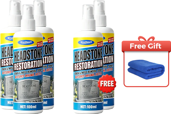 ⏰ 🎁 Headstone Cleaning & Restoration Spray – Remove Stains Instantly