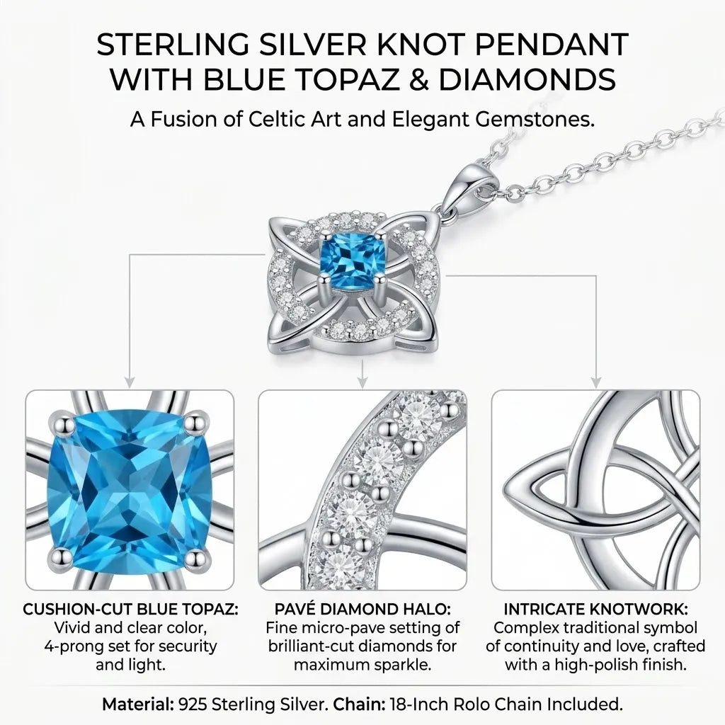50% OFF🔥Mystical Birthstone Witches Knot Necklace🔮💞Protect Your Loved Ones