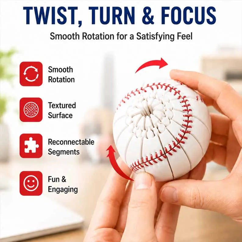 ⚾Last Day 50% OFF - Baseball Fidget Ball Toy