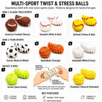 ⚾Last Day 50% OFF - Baseball Fidget Ball Toy