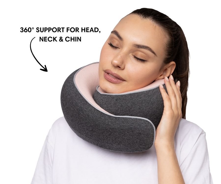50%OFF 🔥The Ultimate Ergonomic Travel Pillow for Neck Pain Relief – Adjustable Wrap-Around Design