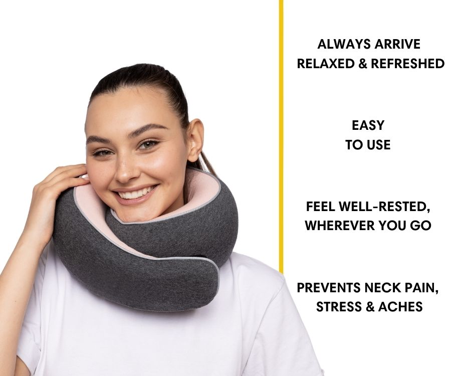 50%OFF 🔥The Ultimate Ergonomic Travel Pillow for Neck Pain Relief – Adjustable Wrap-Around Design