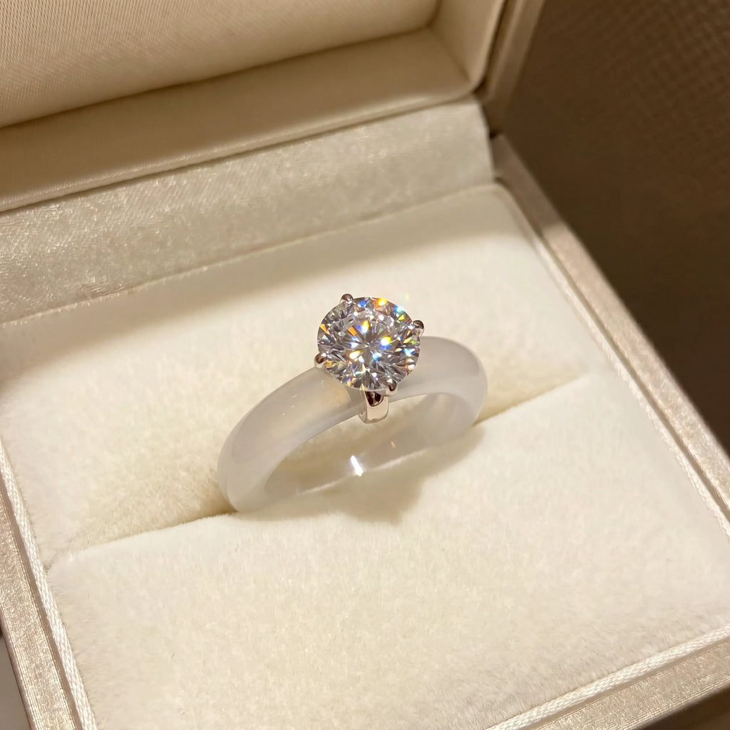 🔥 LAST DAY 90% OFF : Embrace Elegance with the Viral "Ice-Jade" & Moissanite Ring