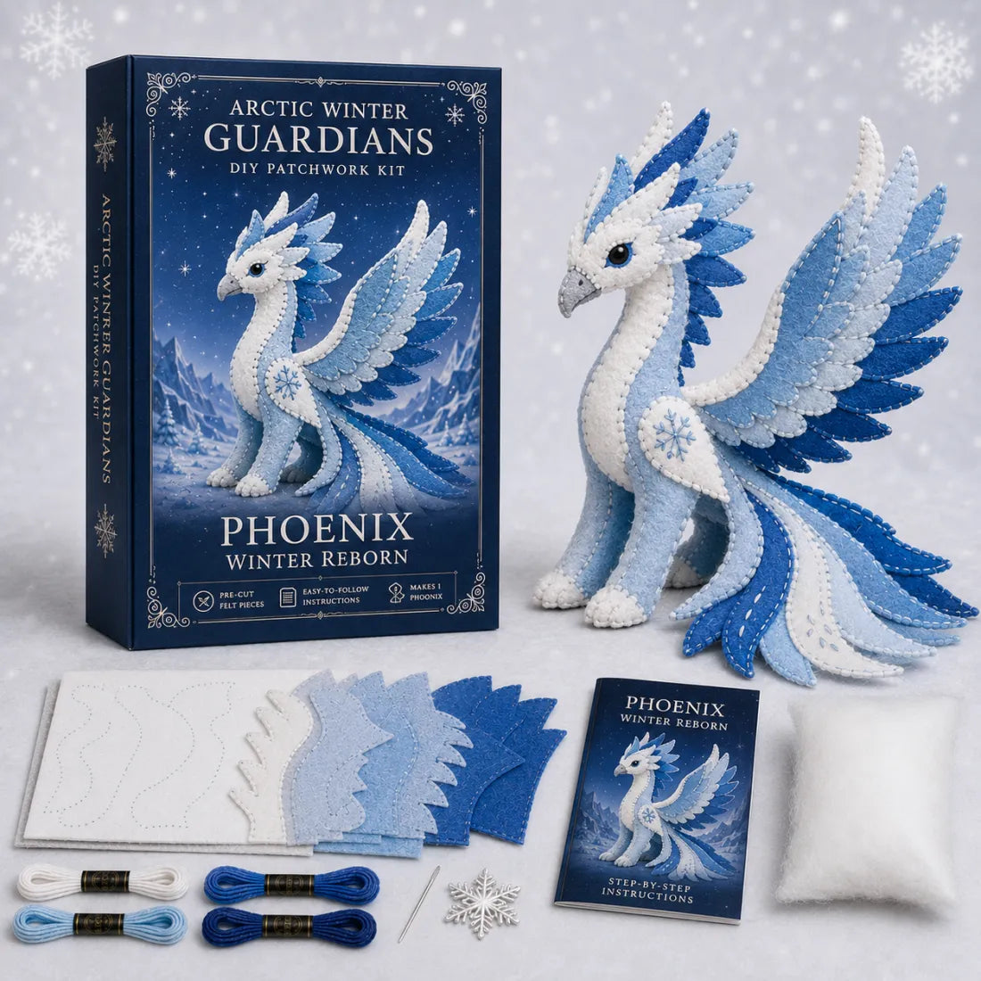 50%OFF 🔥Magical Ice Dragon Crafting Box - The Perfect Relaxing DIY Gift for Fantasy Lovers