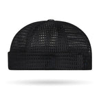 🔥Men’s Breathable Brimless Docker Hat – Lightweight Mesh Skull Cap for Summer Outdoor Wear