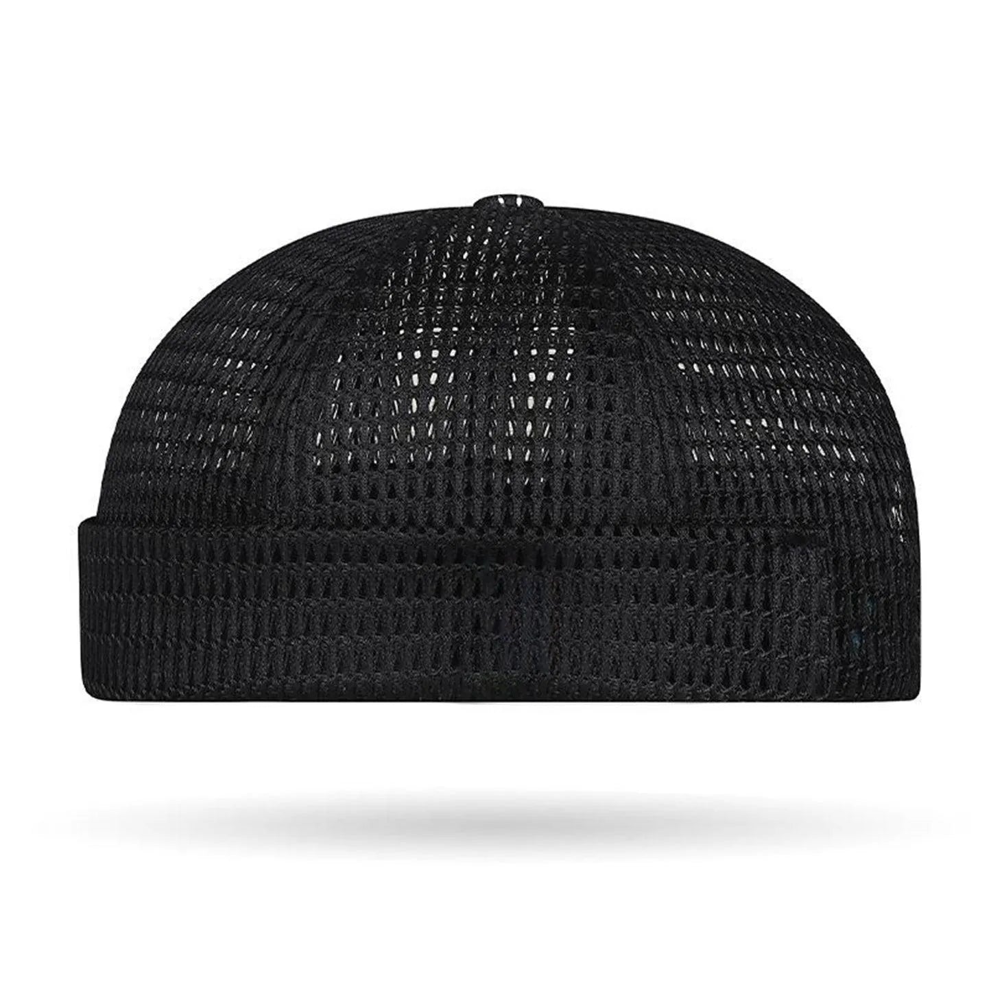 🔥Men’s Breathable Brimless Docker Hat – Lightweight Mesh Skull Cap for Summer Outdoor Wear