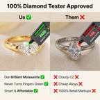 🔥 LAST DAY 90% OFF:  Anti-Spin VVS1 Flawless Moissanite East-to-West Marquise Ring in 14K Gold