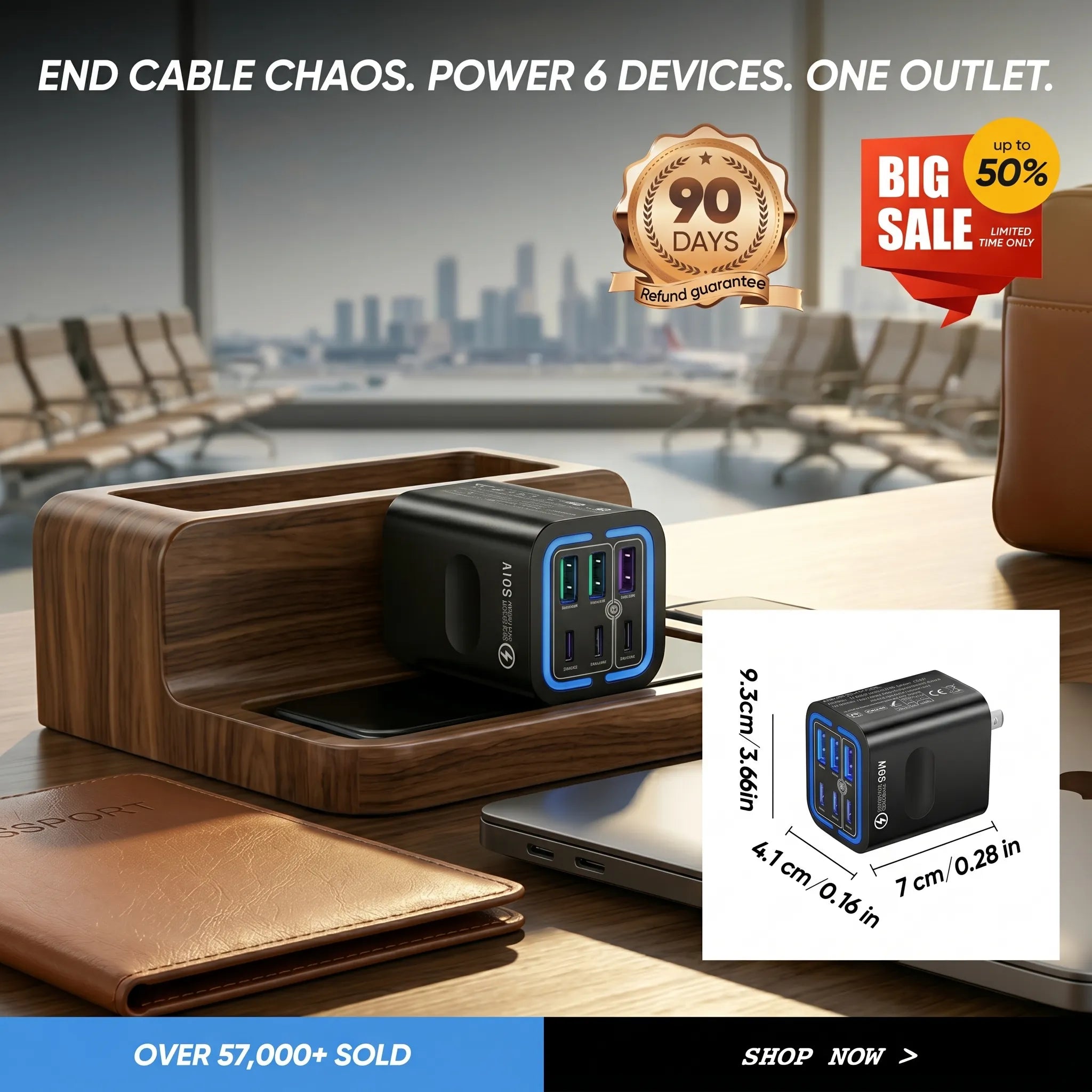 50%OFF 🔥6-Port Fast Charging Station