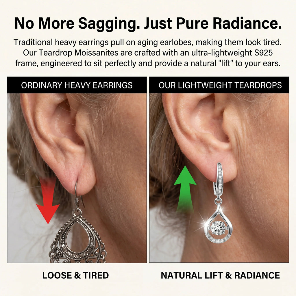 🔥🔥 90% OFF TODAY: 1-Carat "Dancing" Moissanite Earrings – The Pure S925 Comfort & Sparkle You Deserve 💖