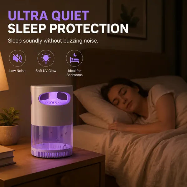 50%OFF 🔥🦟 UV Mosquito Killer Lamp – quiet, USB, chemical-free. 50K+ sold! 🔇🌙