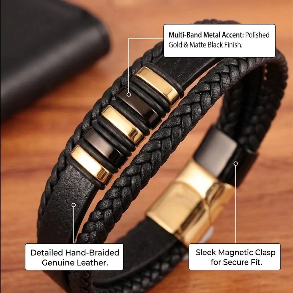 50% OFF🔥To My Son - Never Alone - Braided Bracelet Set