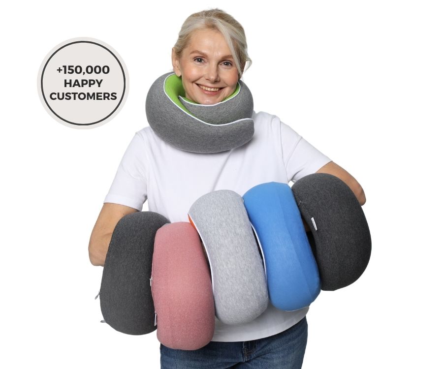 50%OFF 🔥The Ultimate Ergonomic Travel Pillow for Neck Pain Relief – Adjustable Wrap-Around Design