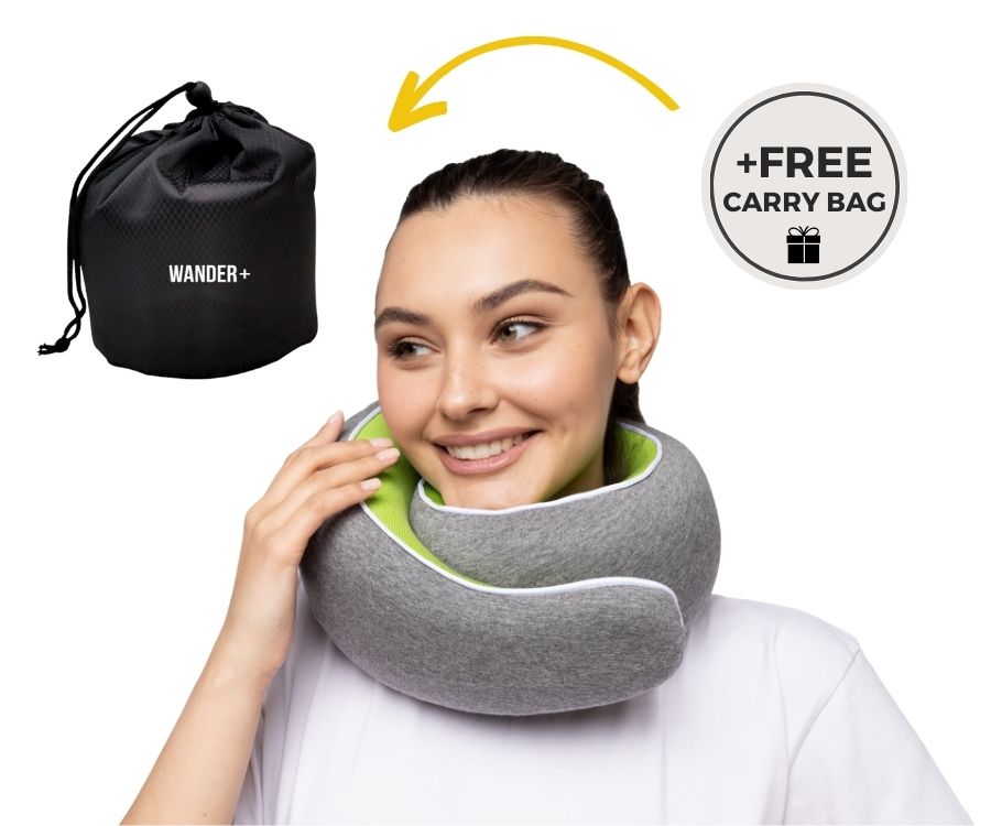 50%OFF 🔥The Ultimate Ergonomic Travel Pillow for Neck Pain Relief – Adjustable Wrap-Around Design