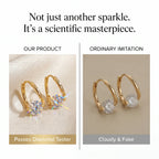 🔥 LAST DAY 90% OFF: The Signature "Everlasting Brilliance" 18K Gold Huggies