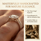 🚨 Only Today: 90% OFF |The Flawless $10k Illusion Ring | VVS1 Lab-Grown Diamond (Tarnish-Free)