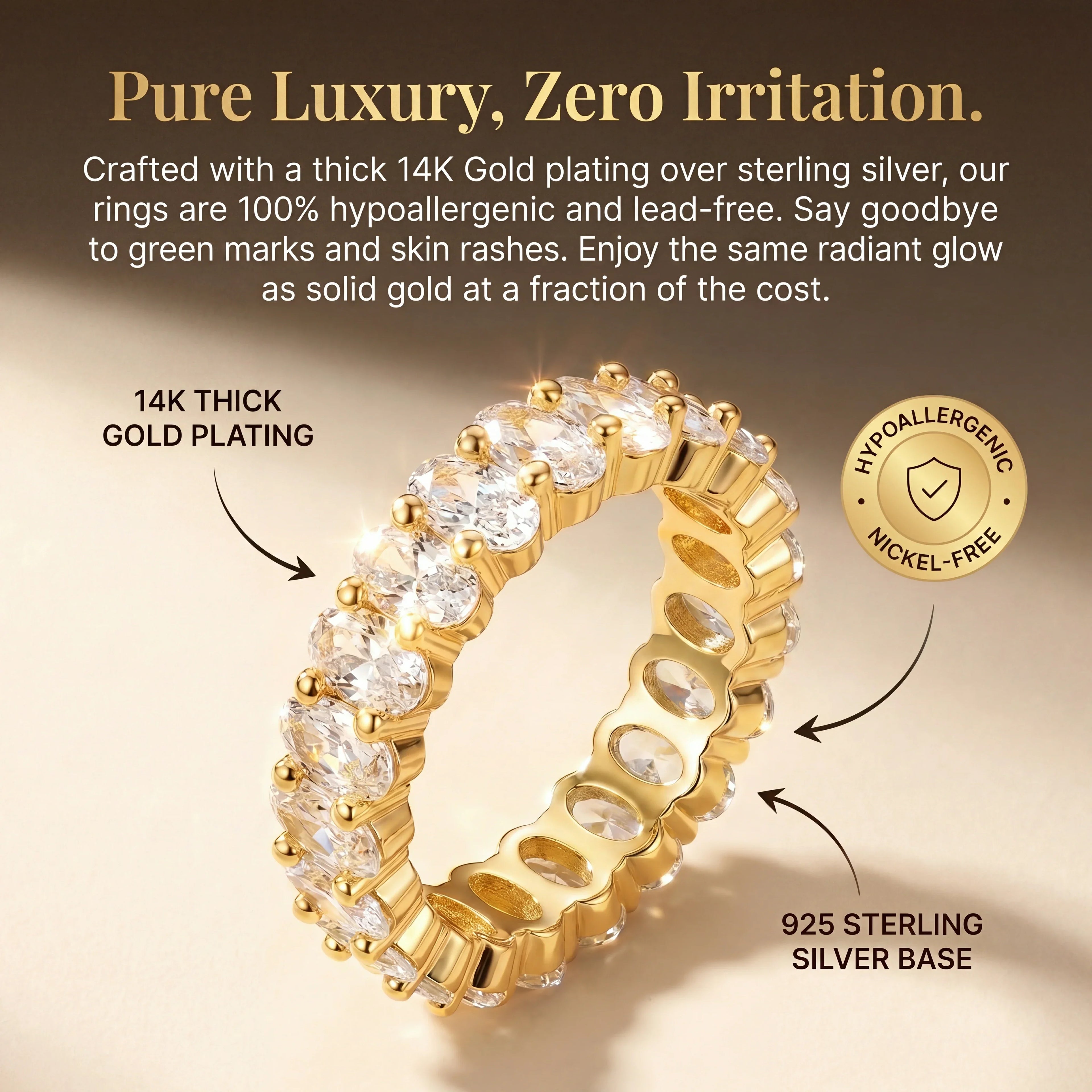 🔥 90% OFF TODAY: Flawless Eternity Band – The Everyday Luxury You Deserve ✨