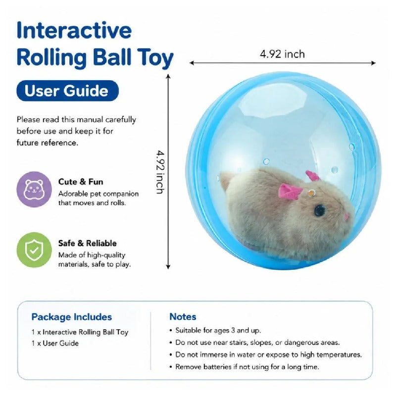 50%OFF 🔥Self-Rolling Interactive Cat Ball