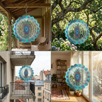 Peacock MANDALA Art Wind Spinner. Spinning Decoration. Metal Wind Spinner. Garden Spinner. Unique Wind Spinner. Garden Spinner Gift