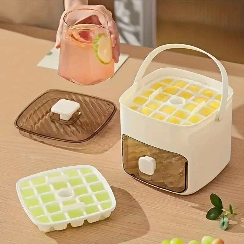 50%OFF 🔥Portable Household Layer Ice Cube with Storage Bin ＆ Lid