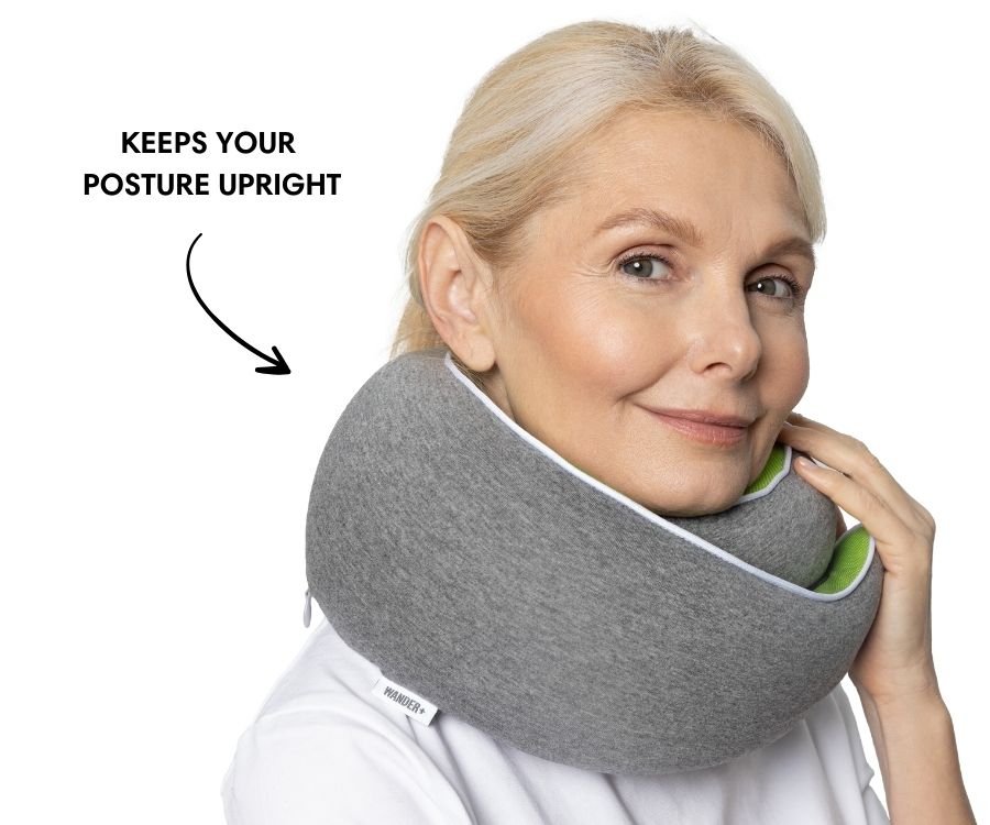 50%OFF 🔥The Ultimate Ergonomic Travel Pillow for Neck Pain Relief – Adjustable Wrap-Around Design