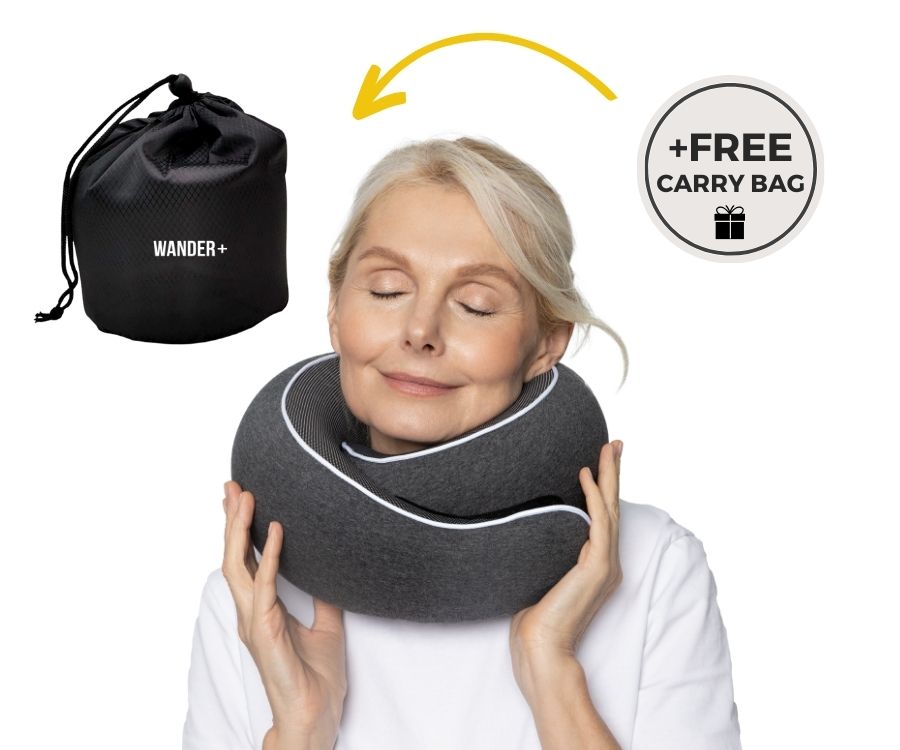 50%OFF 🔥The Ultimate Ergonomic Travel Pillow for Neck Pain Relief – Adjustable Wrap-Around Design
