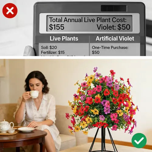 50% OFF🔥Artificial Violet for Outdoor Indoor Garden Home Decoration