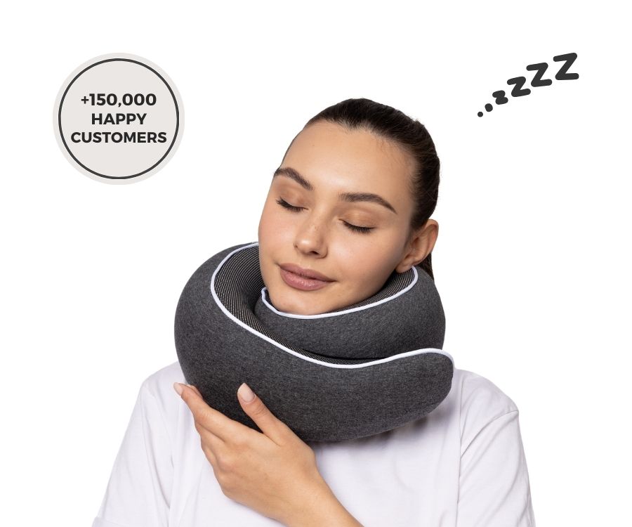 50%OFF 🔥The Ultimate Ergonomic Travel Pillow for Neck Pain Relief – Adjustable Wrap-Around Design