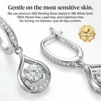 🔥🔥 90% OFF TODAY: 1-Carat "Dancing" Moissanite Earrings – The Pure S925 Comfort & Sparkle You Deserve 💖