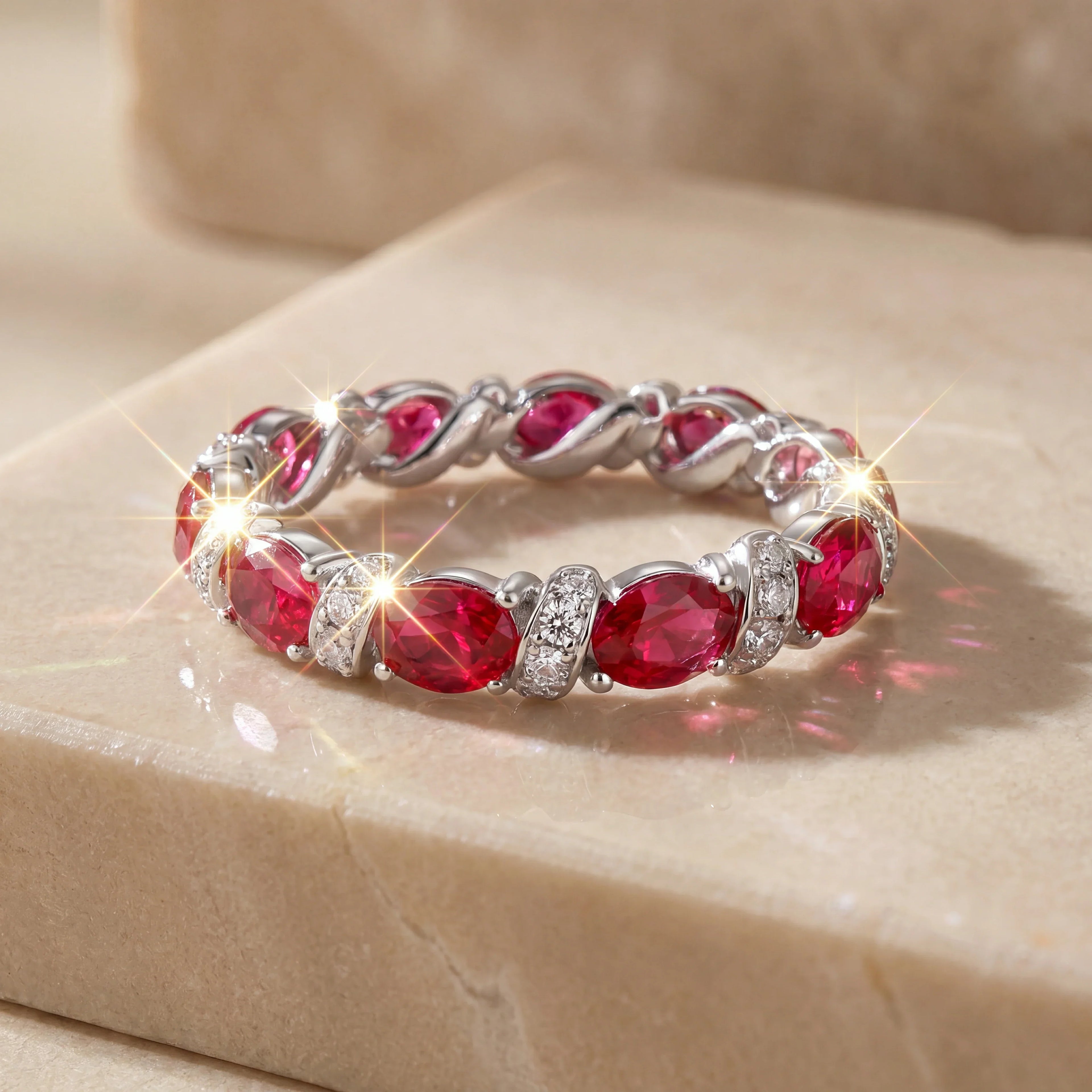 🔥 LAST DAY 90% OFF : Elevate Your Everyday with the Handcrafted Twisted Eternity Lab-Grown Gemstone Ring