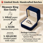 🔥 LAST DAY 90% OFF: One-Braid Woven Calming Mindfulness 100% Pure Titanium Woven Chain Spinner Ring in Medical-Grade Titanium