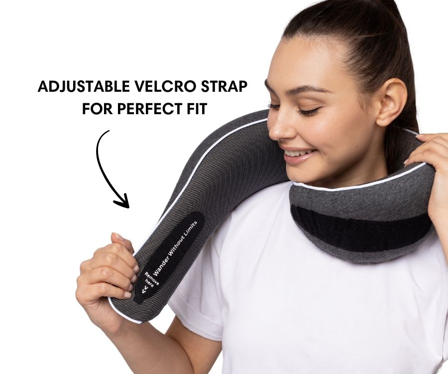 50%OFF 🔥The Ultimate Ergonomic Travel Pillow for Neck Pain Relief – Adjustable Wrap-Around Design